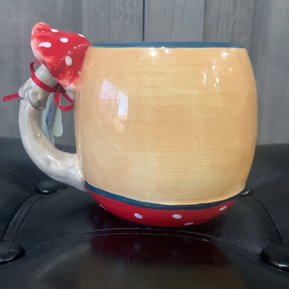 Blue Sky Clayworks Mushroom Red Toadstool Coffee Mug By Heather Goldminc - Picture 6 of 12